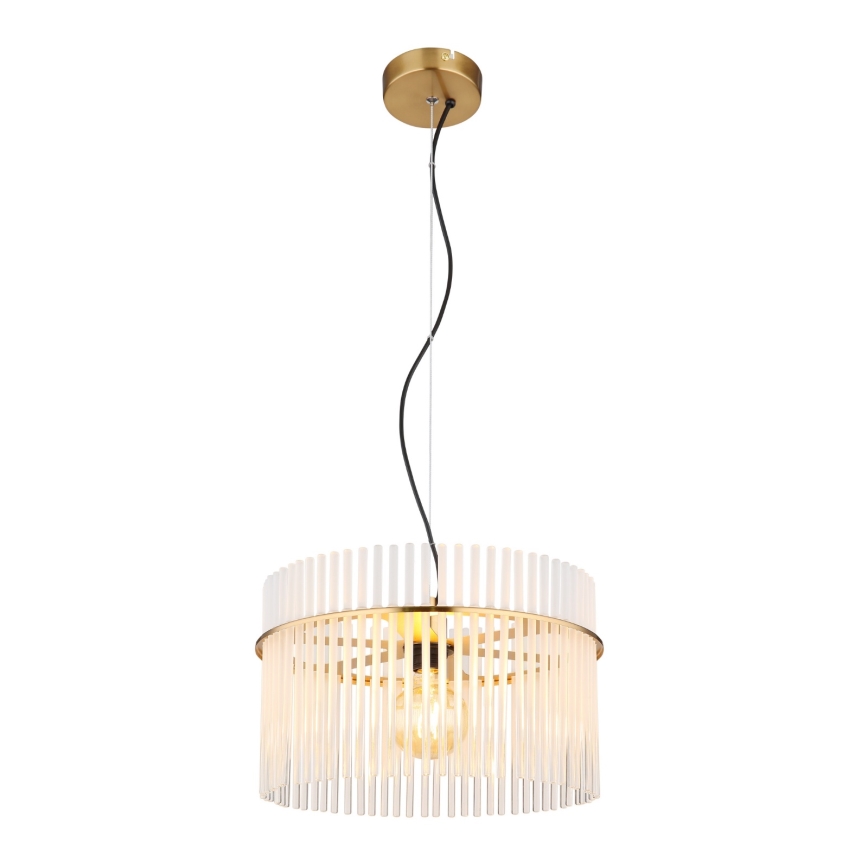 Globo - Hanglamp aan een koord 1xE27/60W/230V diameter 40 cm goud