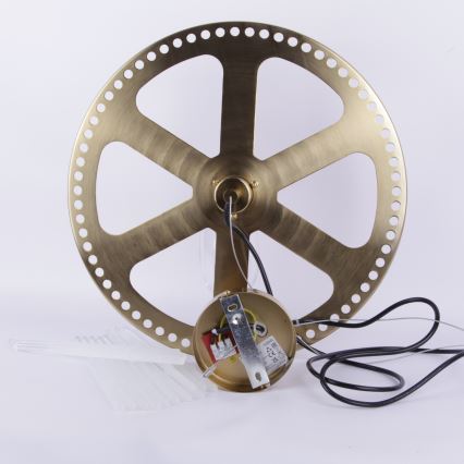 Globo - Hanglamp aan een koord 1xE27/60W/230V diameter 40 cm goud