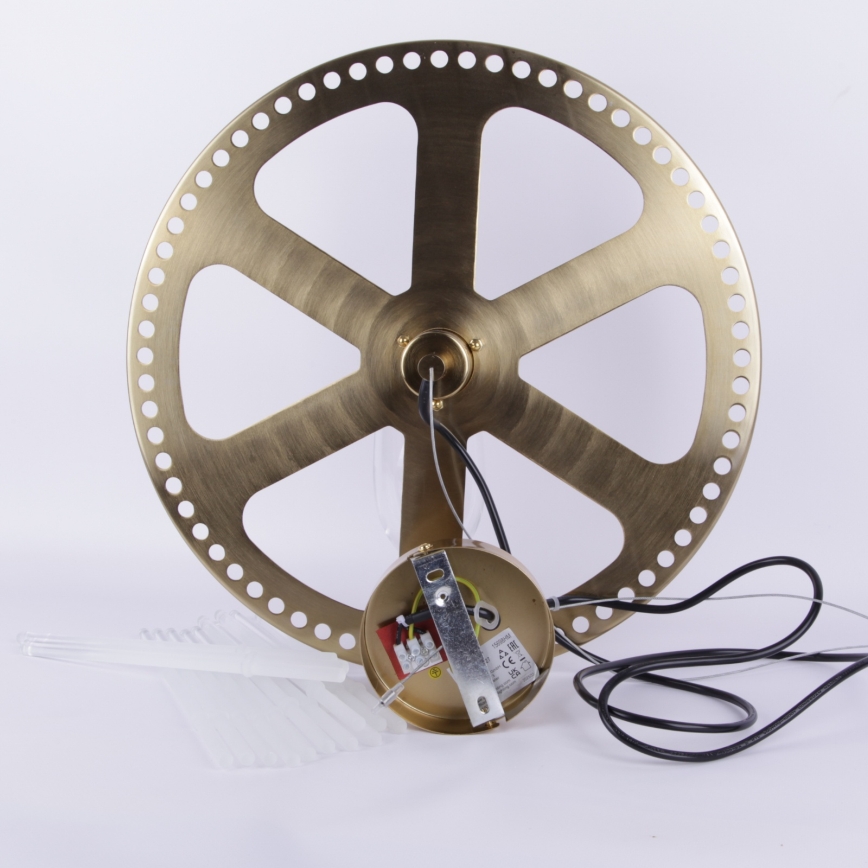 Globo - Hanglamp aan een koord 1xE27/60W/230V diameter 40 cm goud