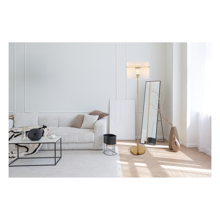Globo - Staande lamp 1xE27/60W/230V goud