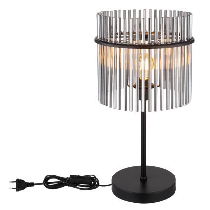 Globo - Tafellamp 1xE27/60W/230V Ø 30 cm zwart
