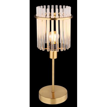 Globo - Tafellamp 1xE14/40W/230V diameter 15 cm goud