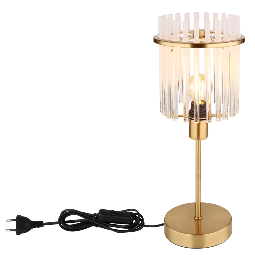 Globo - Tafellamp 1xE14/40W/230V diameter 15 cm goud