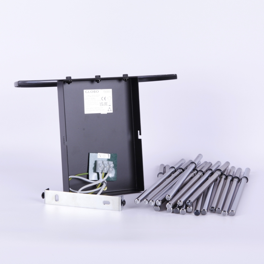 Globo - Wandlamp 1xE27/60W/230V zwart