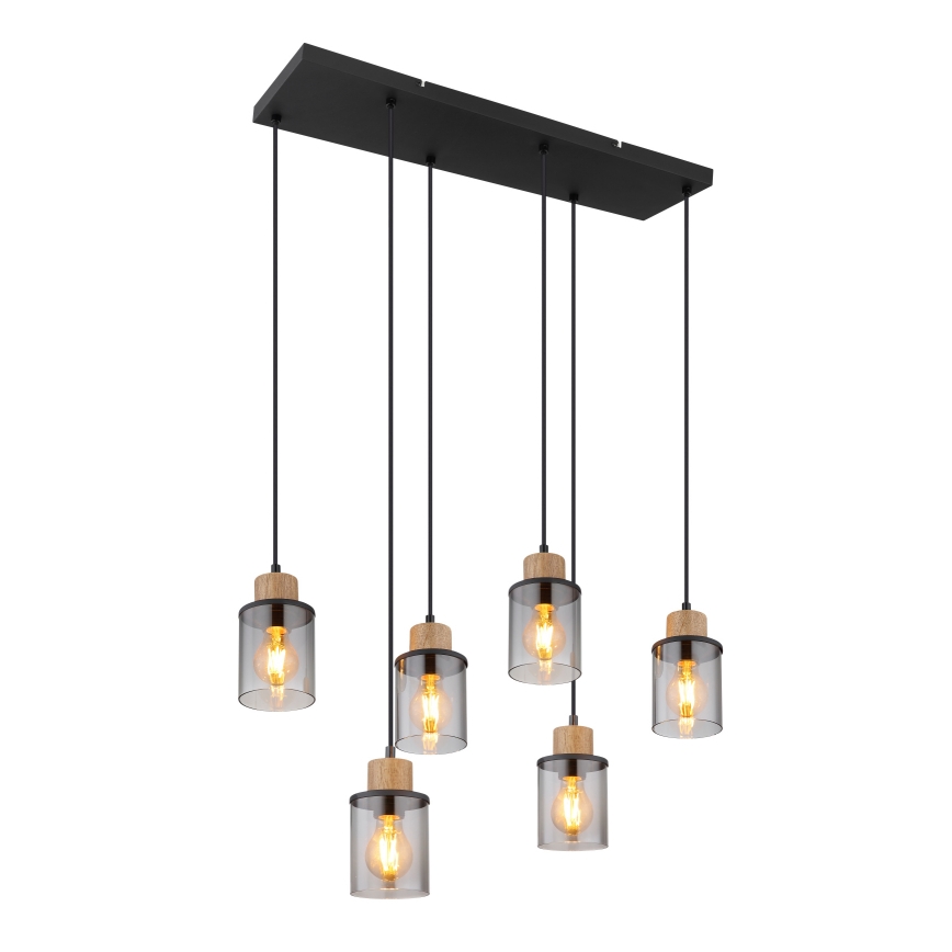 Globo - Hanglamp aan een koord 6xE27/15W/230V