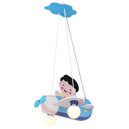Globo - Hanglamp kinderkamer 2xE27/40W/230V