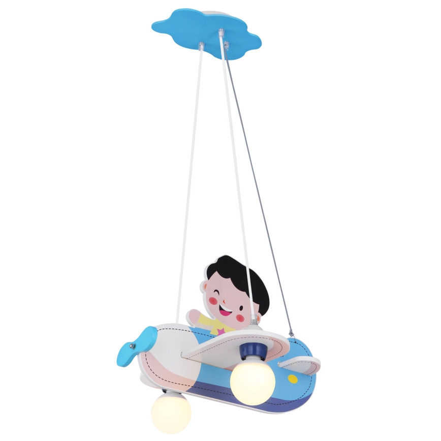 Globo - Hanglamp kinderkamer 2xE27/40W/230V