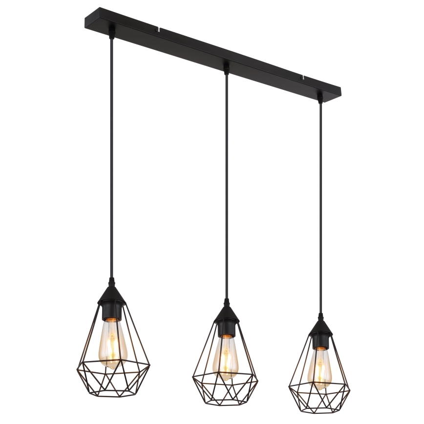 Globo - Hanglamp aan een koord 3xE27/60W/230V