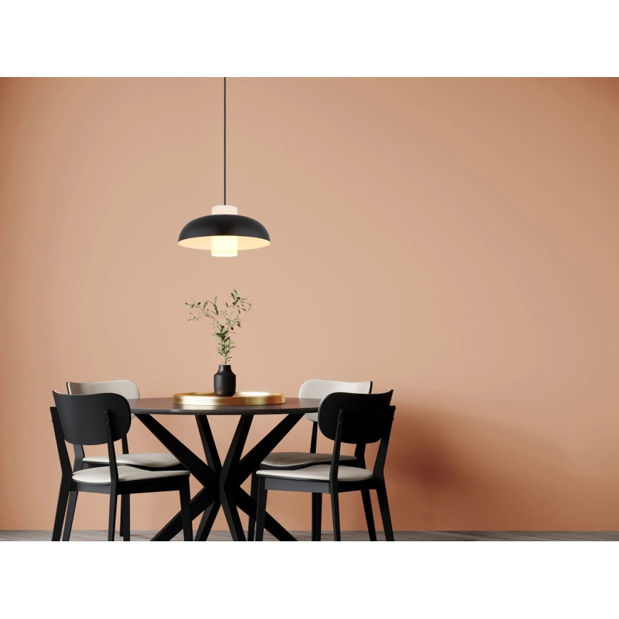 Globo - Hanglamp aan snoer 1xE27/60W/230V zwart