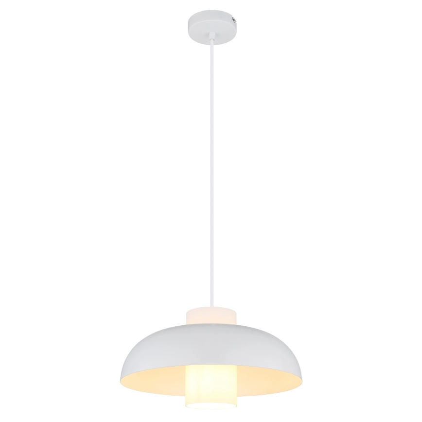 Globo - Hanglamp aan kabel 1xE27/60W/230V wit