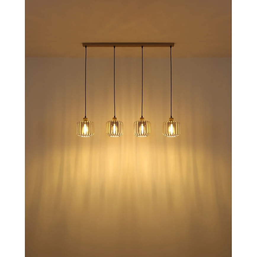 Globo - Kroonluchter aan kabel 4xE27/40W/230V