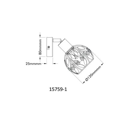 Globo - Wandspot 1xE14/25W/230V
