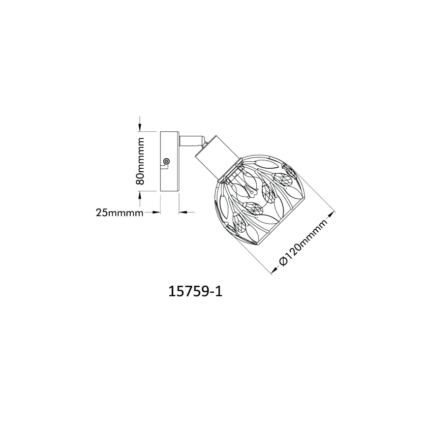 Globo - Wandspot 1xE14/25W/230V