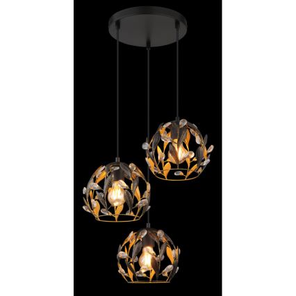 Globo - Hanglamp aan een koord 3xE27/40W/230V diameter 41 cm