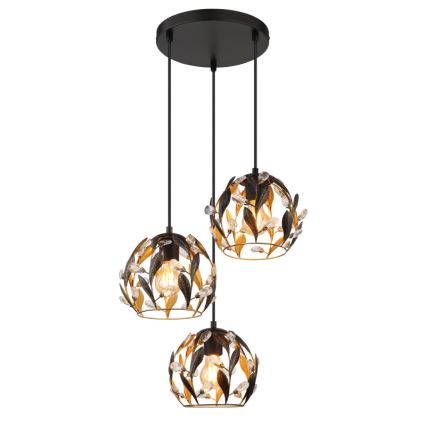 Globo - Hanglamp aan een koord 3xE27/40W/230V diameter 41 cm