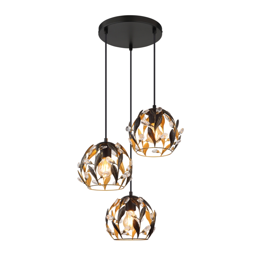 Globo - Hanglamp aan een koord 3xE27/40W/230V diameter 41 cm