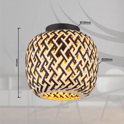 Globo 15766D - Plafondlamp COLLY 1xE27/15W/230V