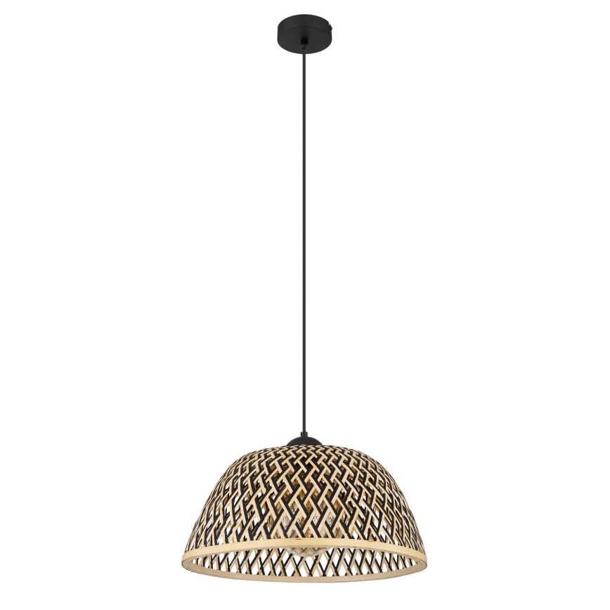Globo - Hanglamp aan een koord 1xE27/15W/230V bamboe