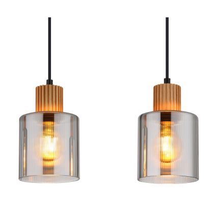 Globo - Hanglamp aan een koord 4xE27/25W/230V zwart