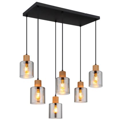 Globo - Hanglamp aan kabel 6xE27/25W/230V