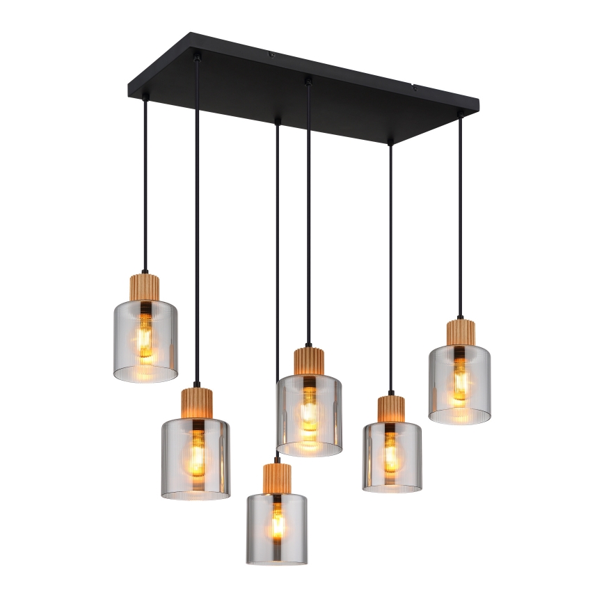 Globo - Hanglamp aan kabel 6xE27/25W/230V