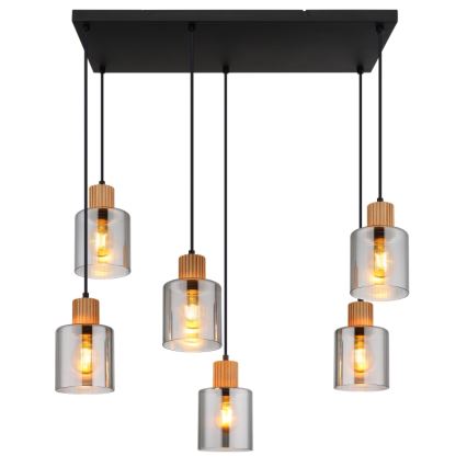 Globo - Hanglamp aan kabel 6xE27/25W/230V