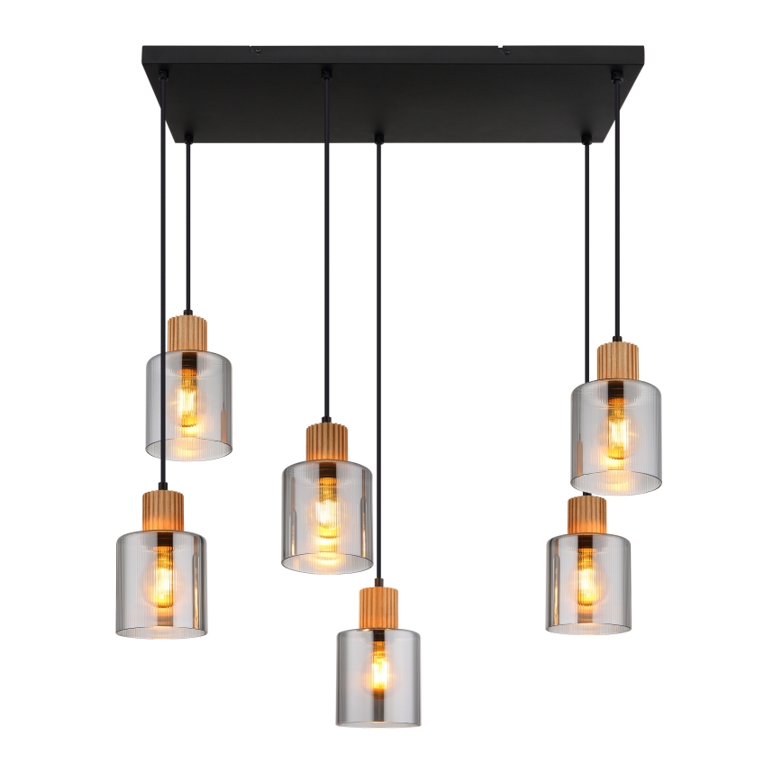 Globo - Hanglamp aan kabel 6xE27/25W/230V