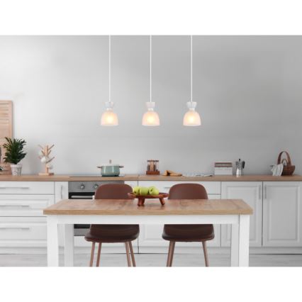 Globo - Hanglamp aan een koord 3xE14/40W/230V wit