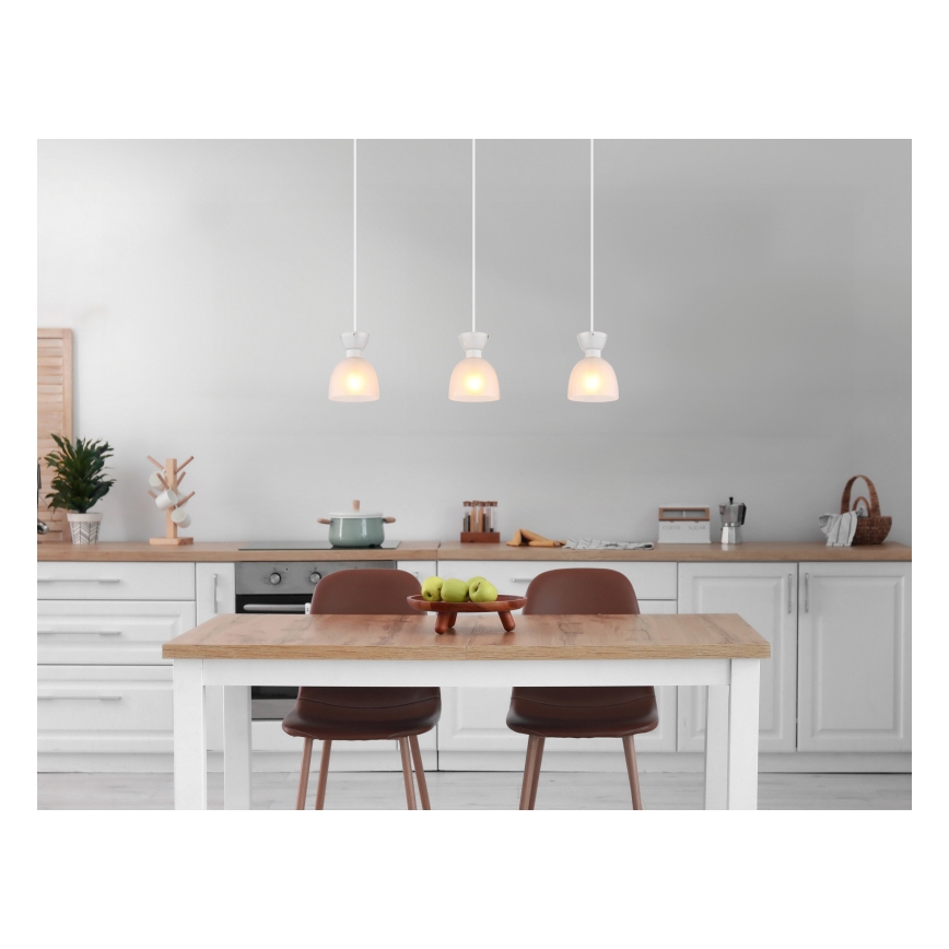 Globo - Hanglamp aan een koord 3xE14/40W/230V wit
