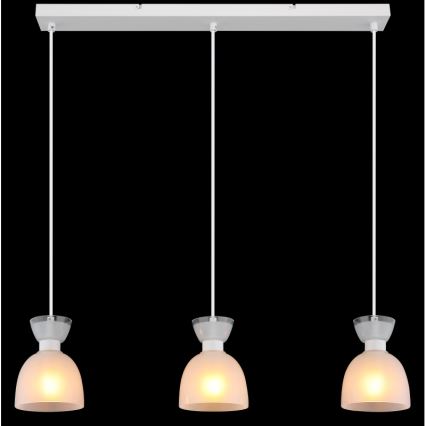 Globo - Hanglamp aan een koord 3xE14/40W/230V wit