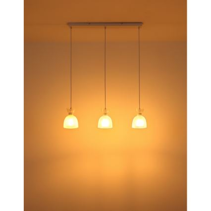 Globo - Hanglamp aan een koord 3xE14/40W/230V wit