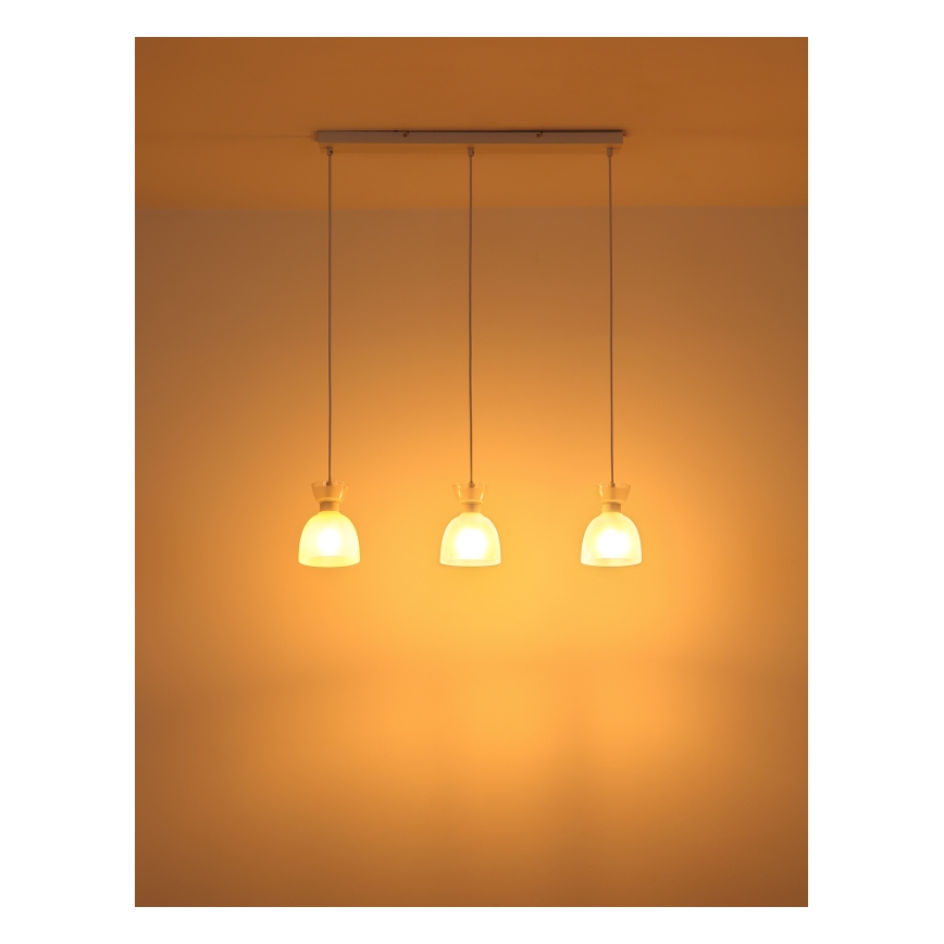 Globo - Hanglamp aan een koord 3xE14/40W/230V wit
