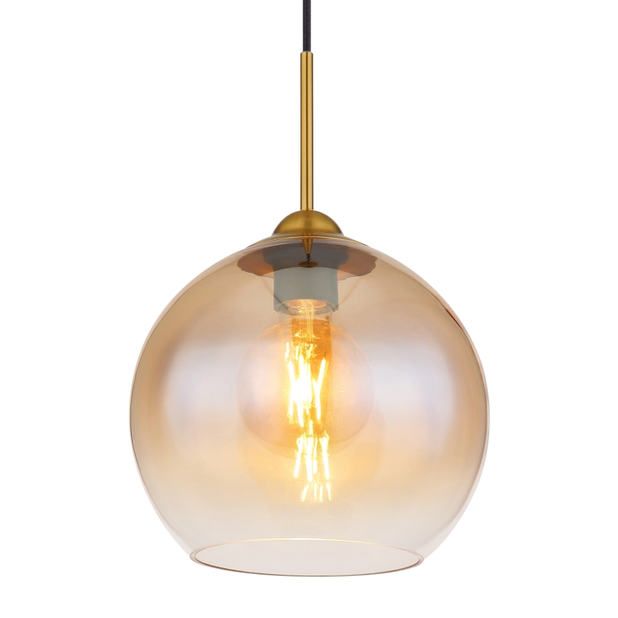 Globo - Hanglamp aan kabel 1xE27/60W/230V messing