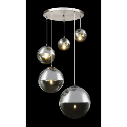 Globo - Hanglamp aan een koord 5xE27/60W/230V diameter 65 cm
