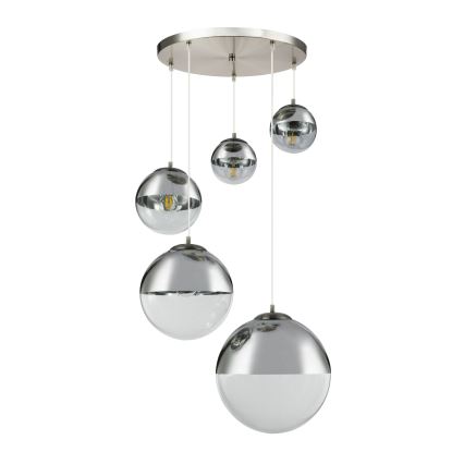 Globo - Hanglamp aan een koord 5xE27/60W/230V diameter 65 cm