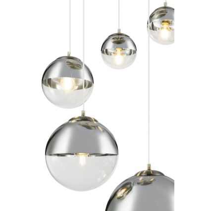 Globo - Hanglamp aan een koord 5xE27/60W/230V diameter 65 cm