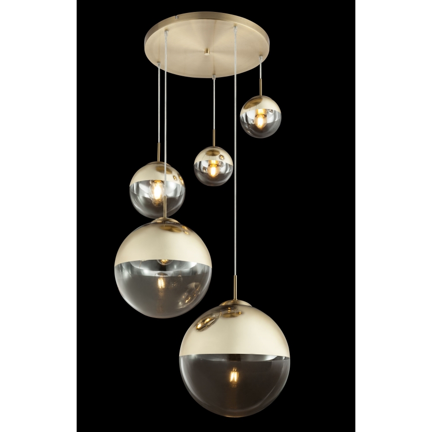 Globo - Hanglamp aan een koord 5xE27/40W/230V diameter 65 cm