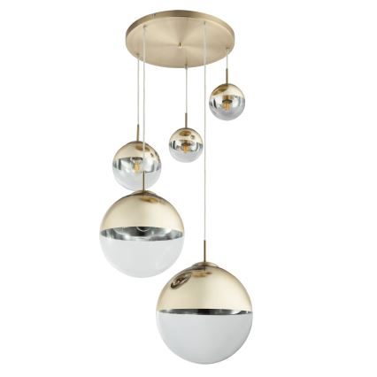 Globo - Hanglamp aan een koord 5xE27/40W/230V diameter 65 cm