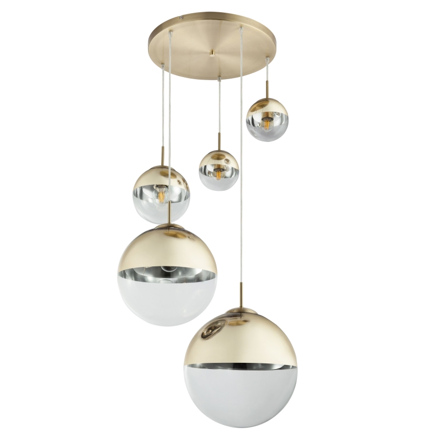 Globo - Hanglamp aan een koord 5xE27/40W/230V diameter 65 cm