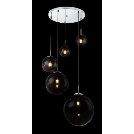 Globo - Hanglamp aan een koord 5xE27/40W/230V diameter 65 cm