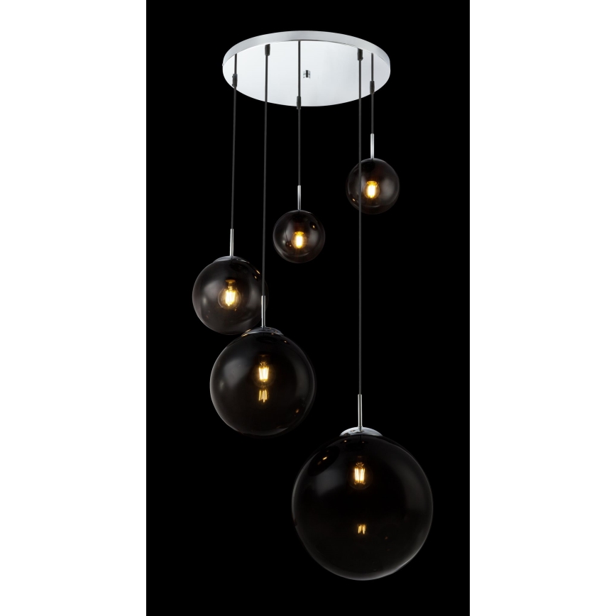 Globo - Hanglamp aan een koord 5xE27/40W/230V diameter 65 cm