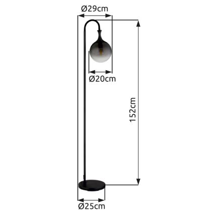Globo - Staande lamp 1xE27/10W/230V