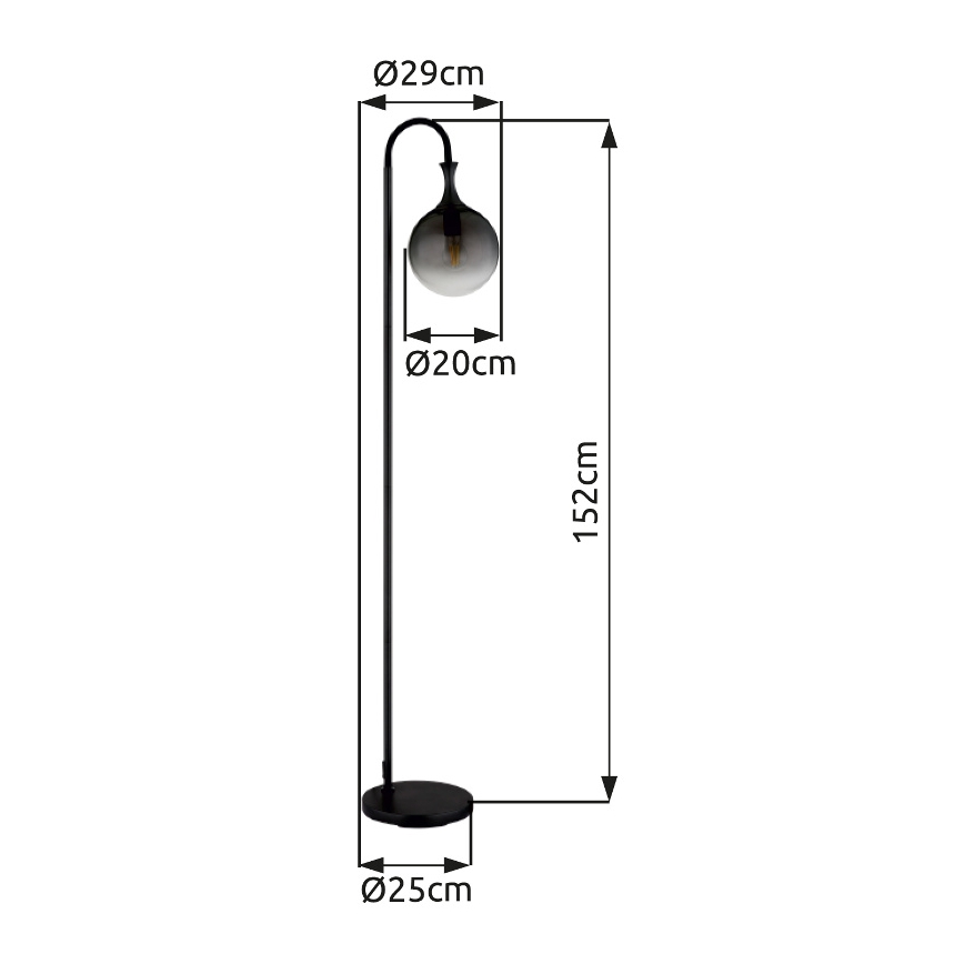 Globo - Staande lamp 1xE27/10W/230V