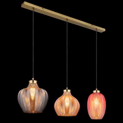 Globo - Hanglamp aan kabel 3xE27/60W/230V