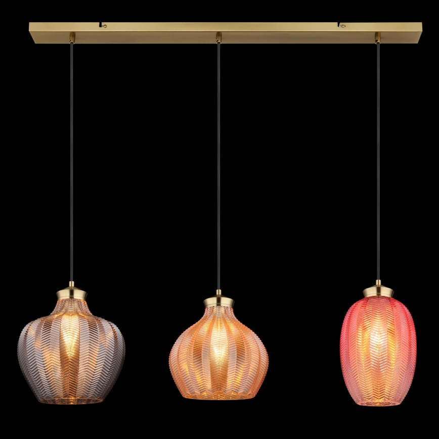 Globo - Hanglamp aan kabel 3xE27/60W/230V