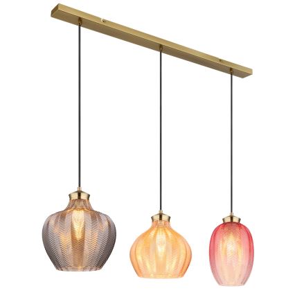 Globo - Hanglamp aan kabel 3xE27/60W/230V