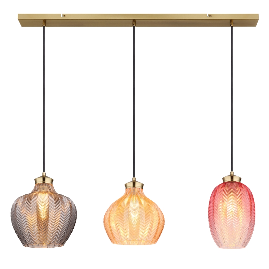 Globo - Hanglamp aan kabel 3xE27/60W/230V