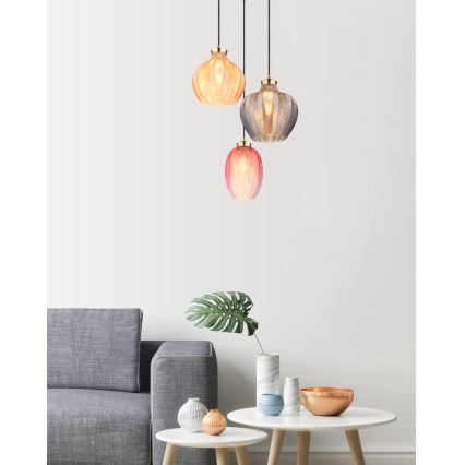 Globo - Hanglamp aan kabel 3xE27/60W/230V Ø 45 cm