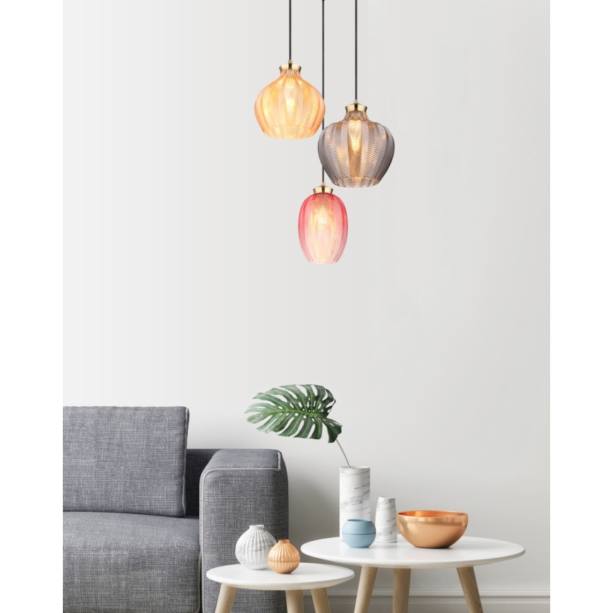 Globo - Hanglamp aan kabel 3xE27/60W/230V Ø 45 cm