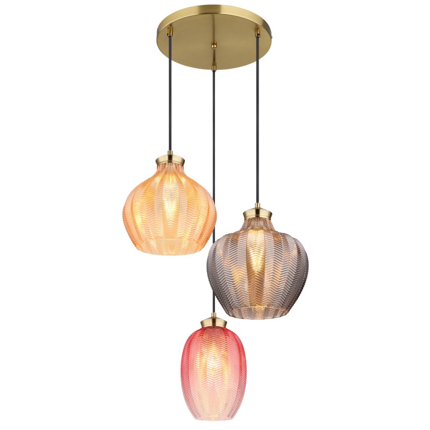 Globo - Hanglamp aan kabel 3xE27/60W/230V Ø 45 cm